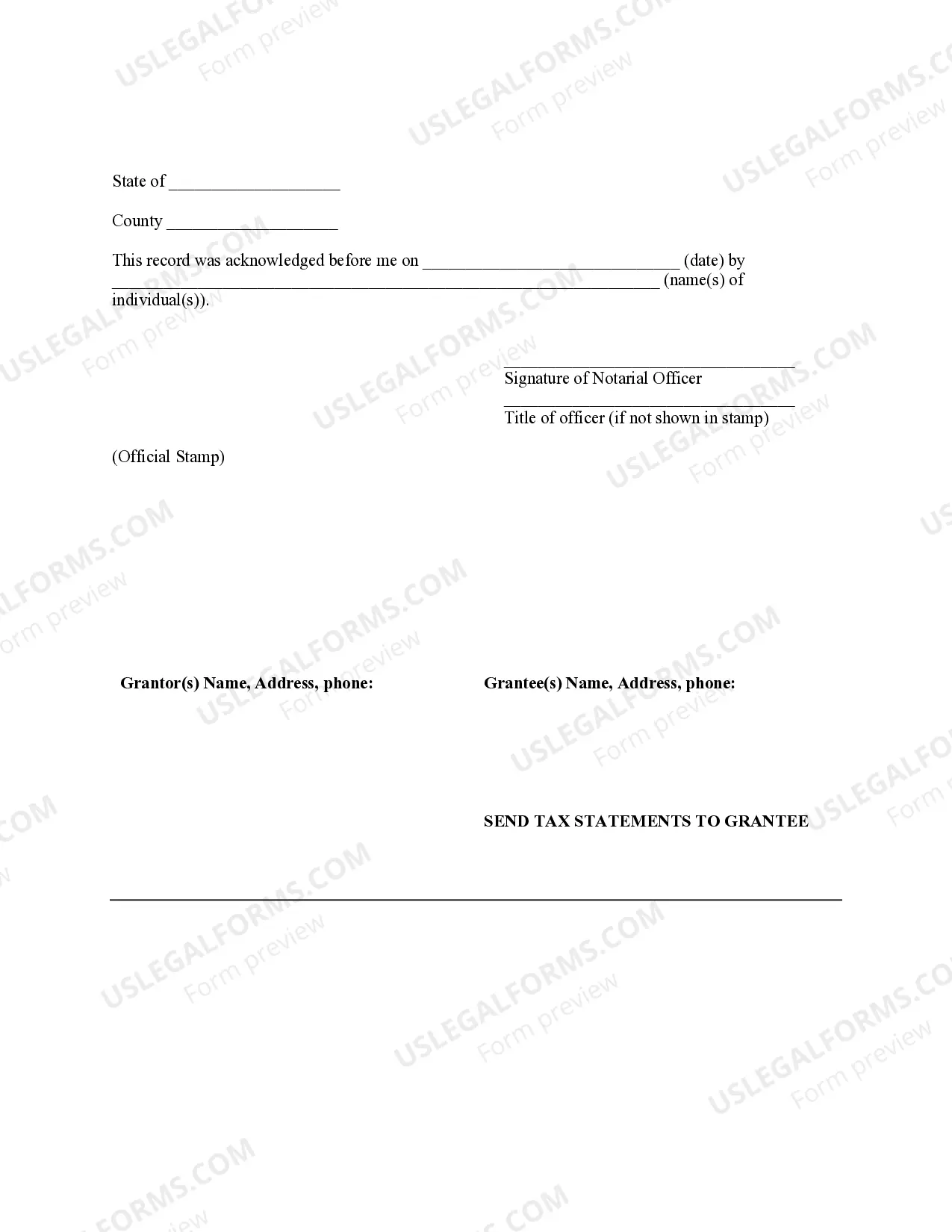 Preview Warranty Deed to Child Reserving a Life Estate in the Parents