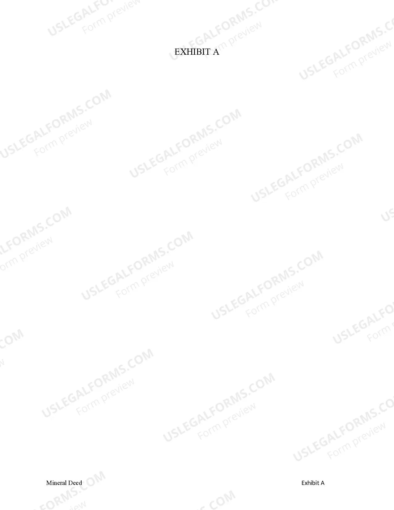 Preview Mineral Deed - Individual to Trustees of Trust