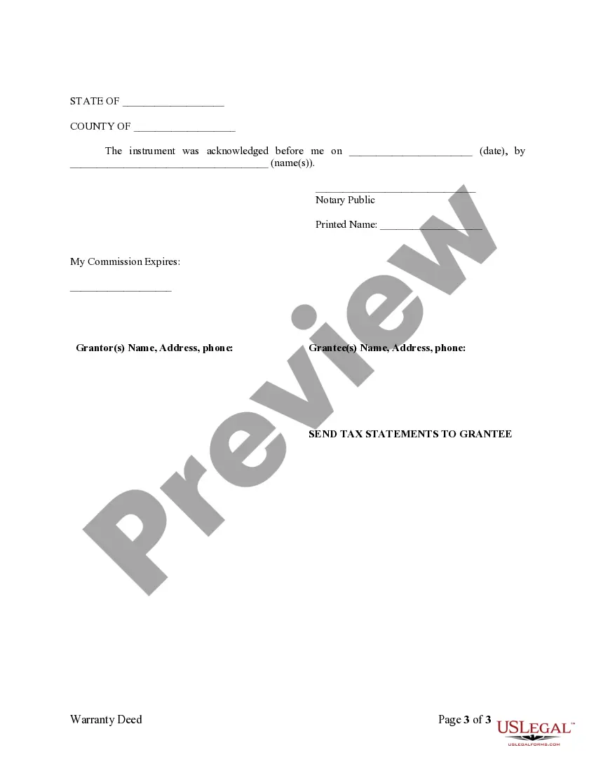Preview Warranty Deed from two Individuals to Husband and Wife