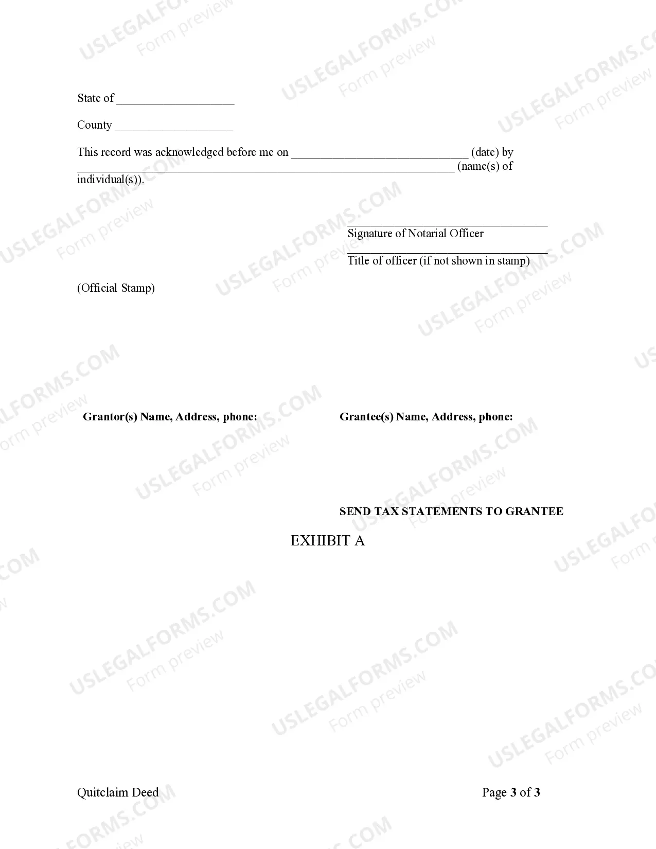 Preview Quitclaim Deed by Two Individuals to LLC