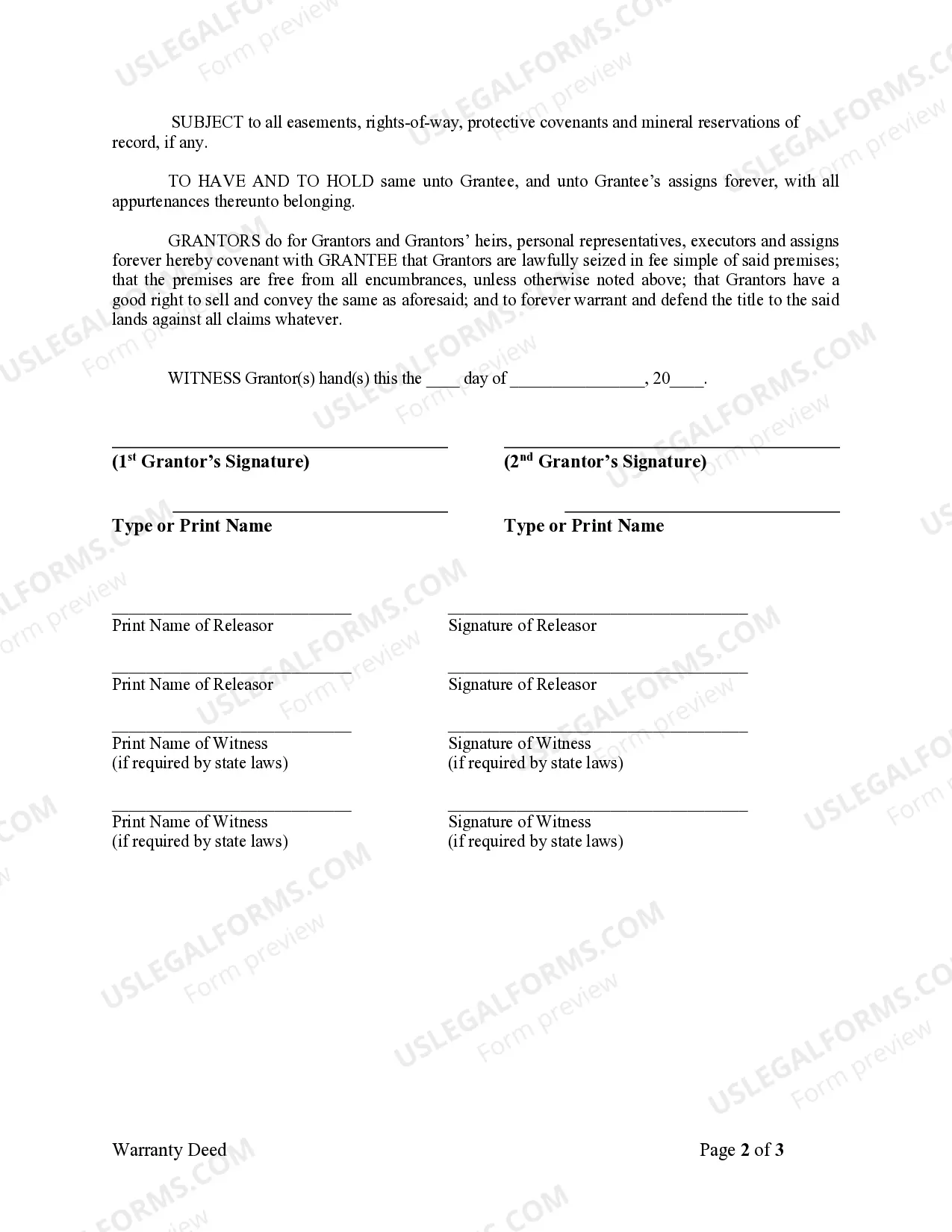 Preview Warranty Deed from Husband and Wife to Corporation