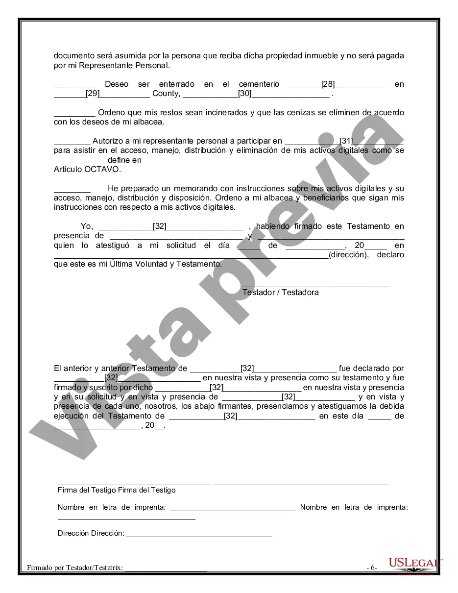 Preview Testamentos mutuos que contienen última voluntad y testamentos para personas solteras que viven juntas sin hijos