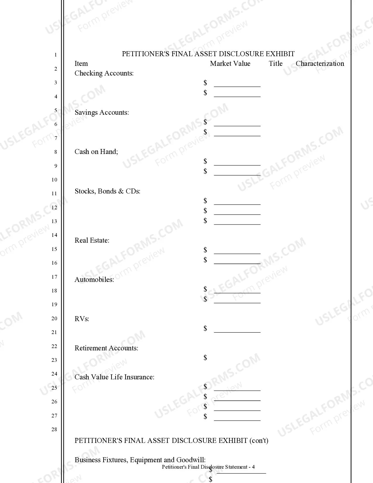 Preview Final Declaration of Disclosure