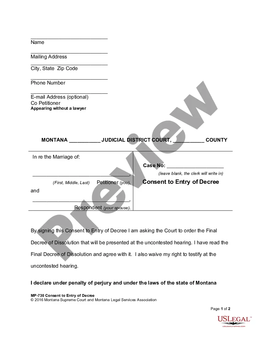 Consent To Entry Of Judgment For Divorce Us Legal Forms 3409