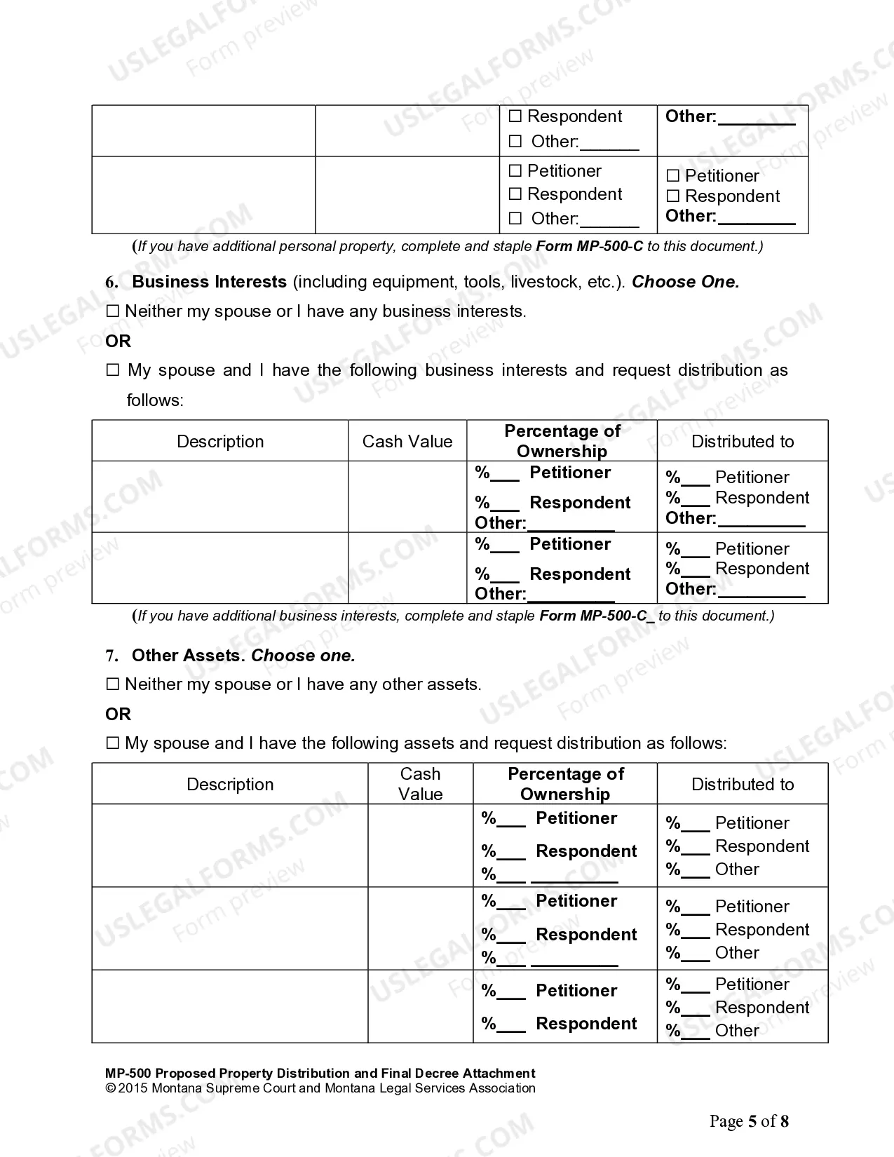 Preview Final Declaration of Disclosure of Assets, Debts, Income and Expenses