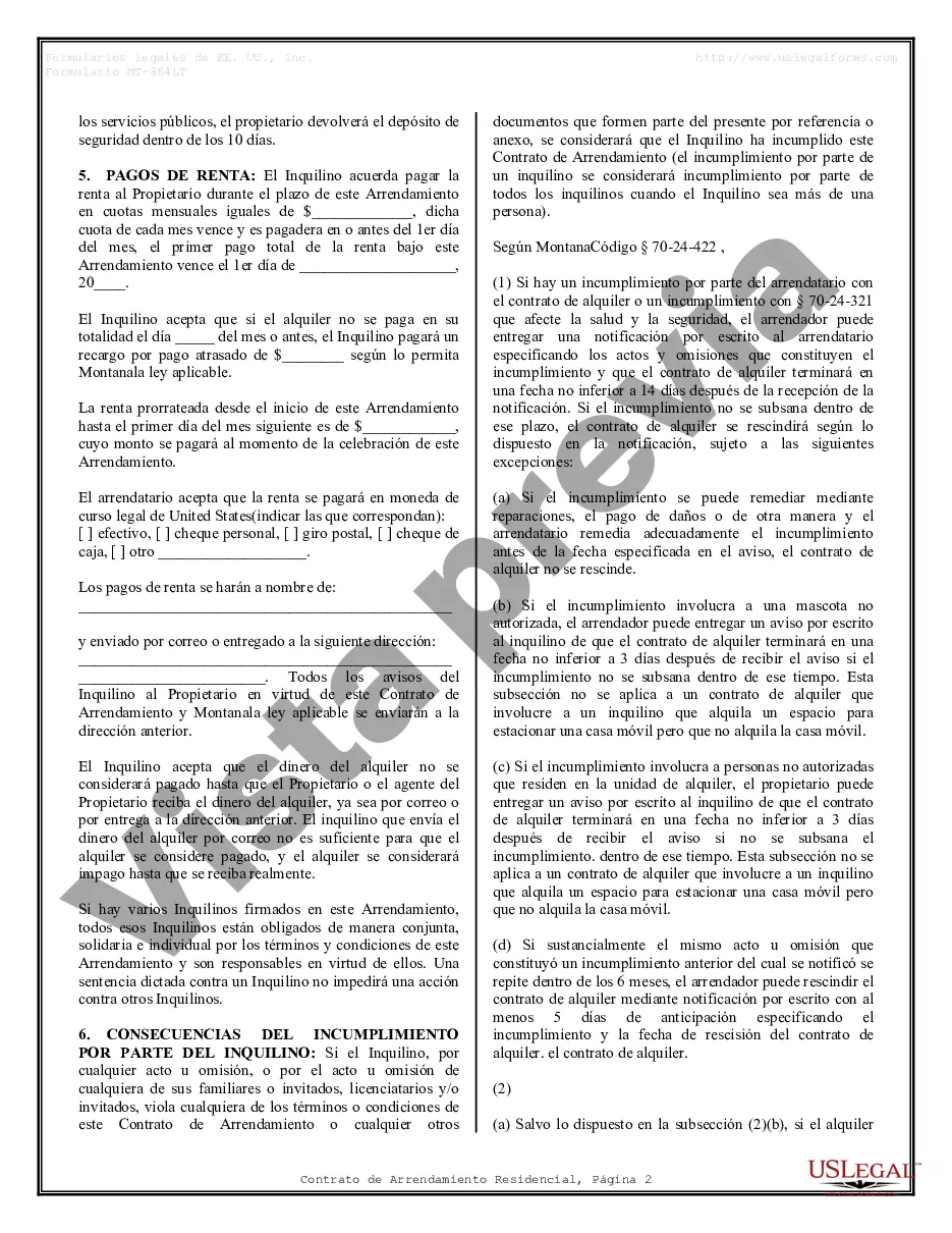 Preview Contrato de arrendamiento de alquiler residencial