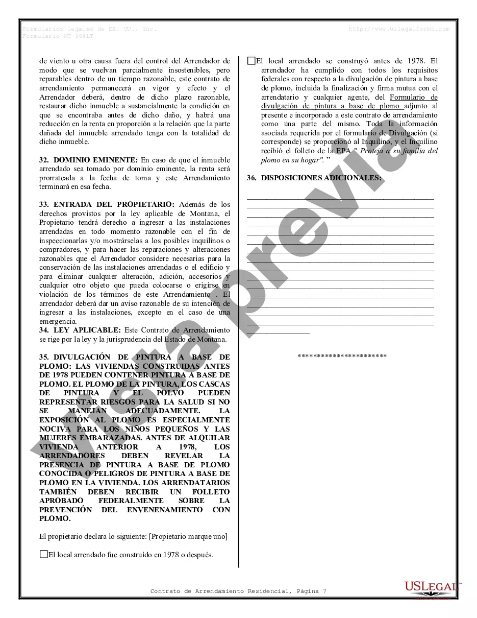 Preview Contrato de arrendamiento de alquiler residencial