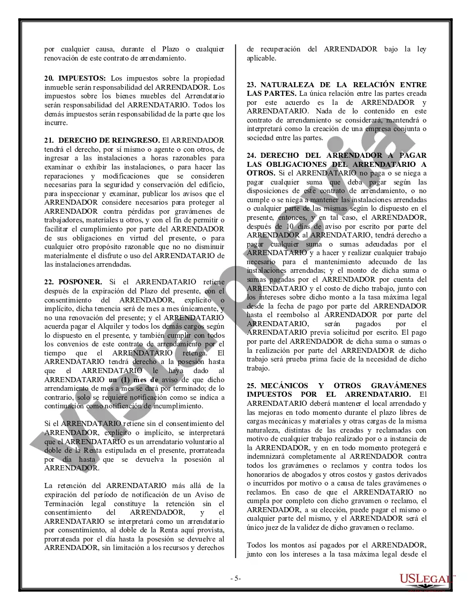 Preview Arrendamiento de edificio o espacio comercial