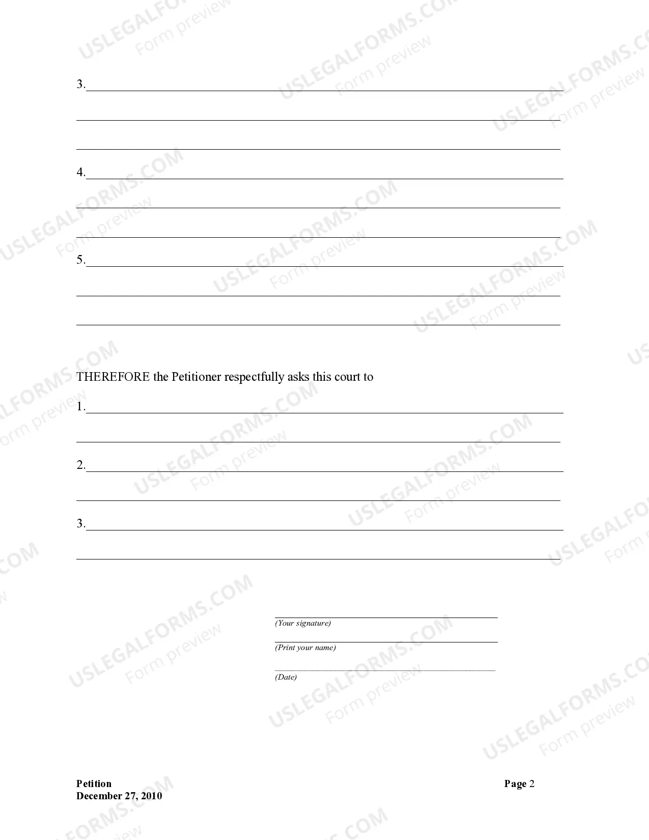 Preview Petition