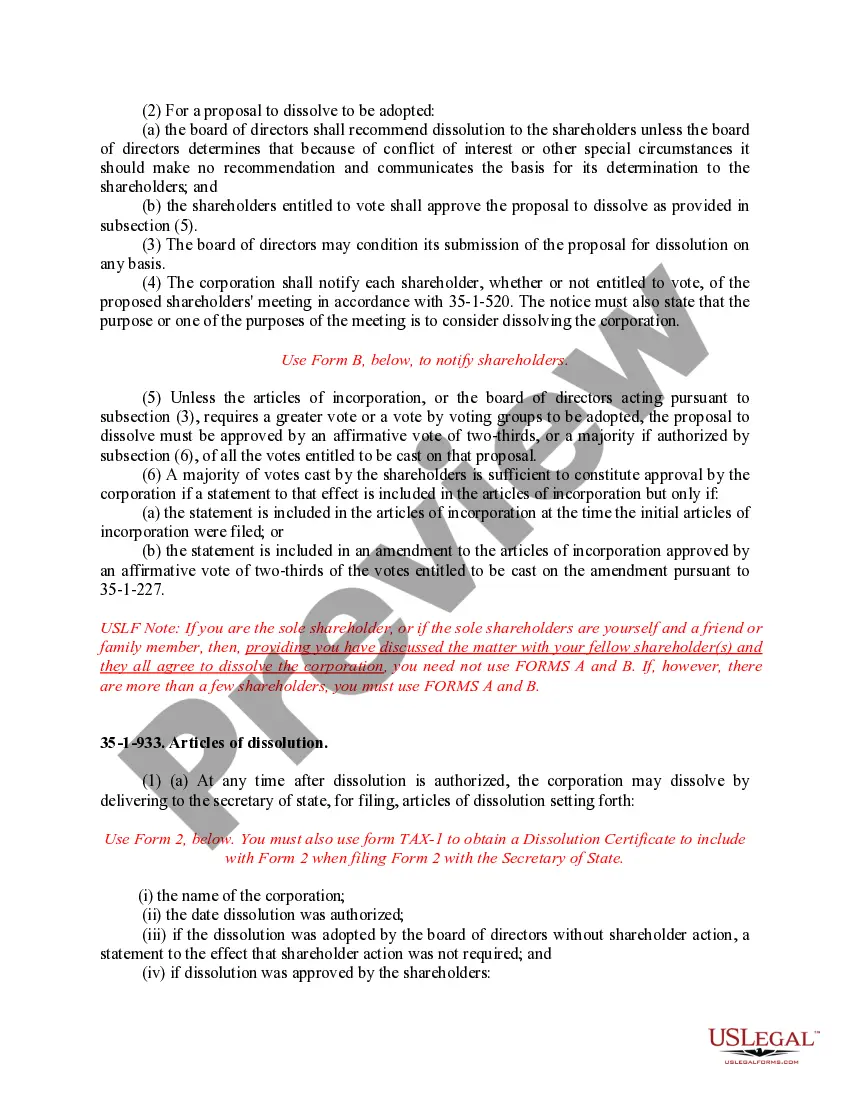 Get Montana Dissolution Package to Dissolve Corporation Preview Montana Dissolution Package to Dissolve Corporation