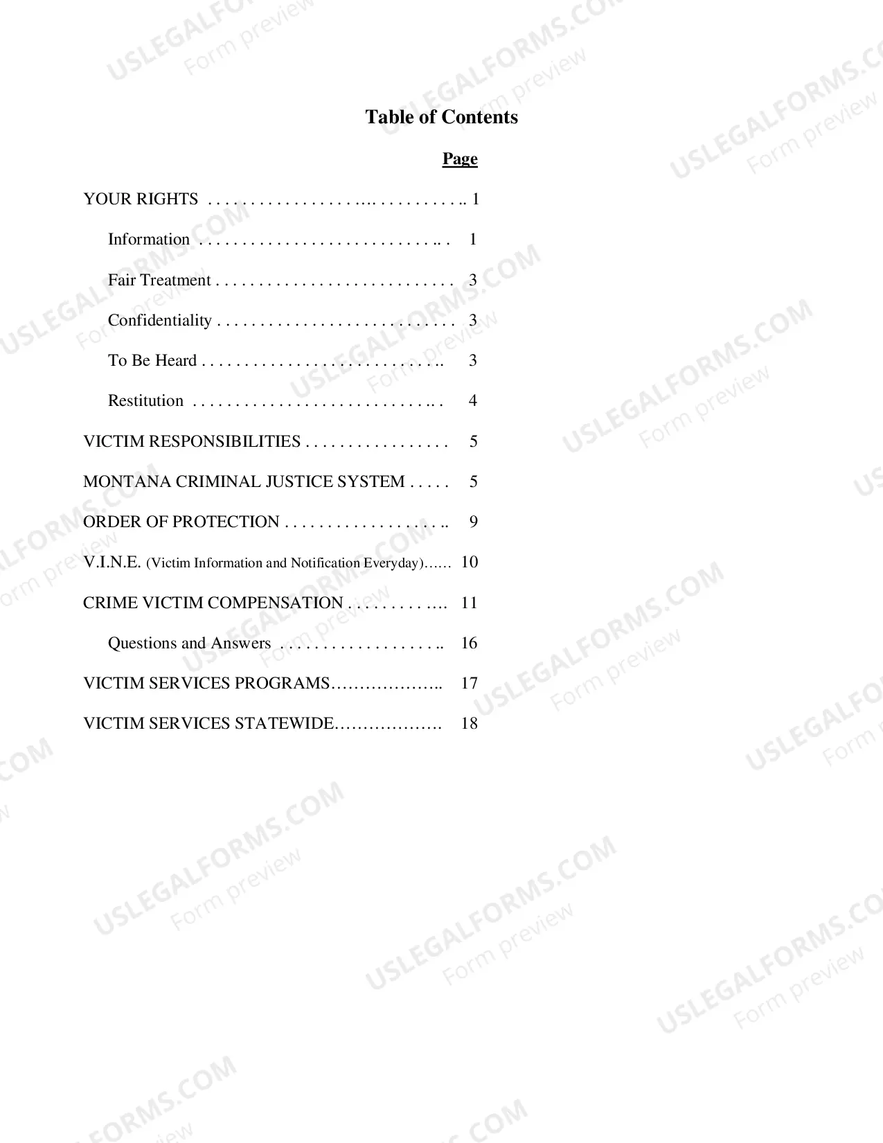 Preview The Criminal Justice System and You - An Informational Guide for Victims of Crime