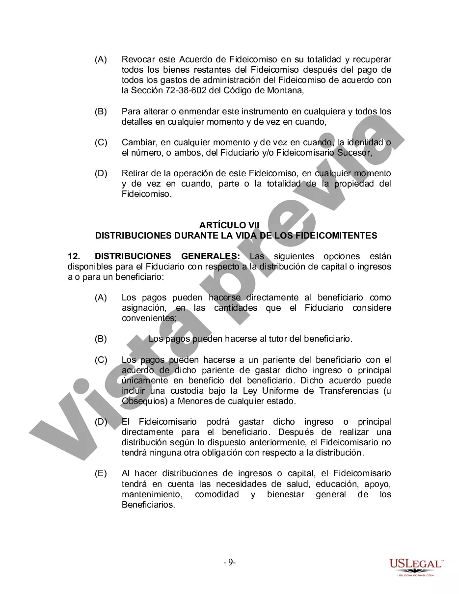 Preview Fideicomiso en vida para esposo y esposa con hijos menores o adultos