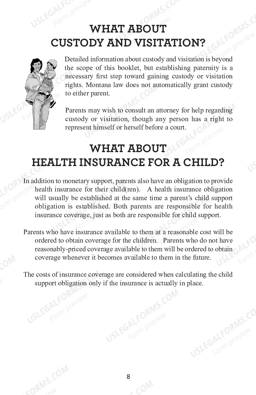 Preview Paternity Information for Parents