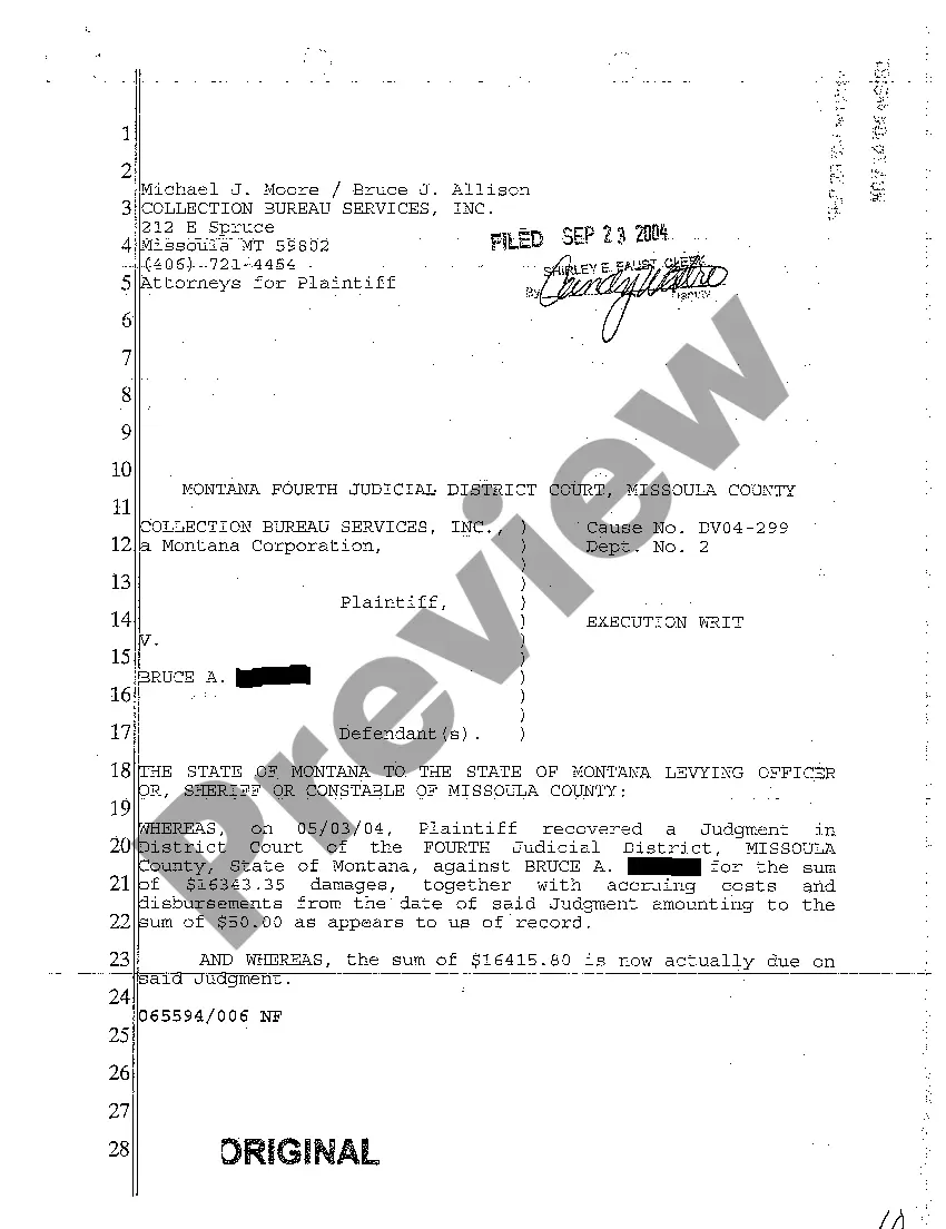 Preview A03 Execution Writ