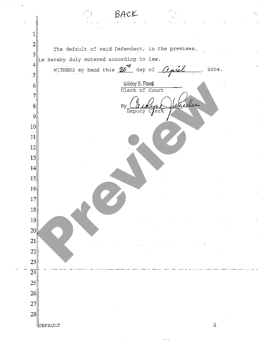 Preview A06 Default Judgment