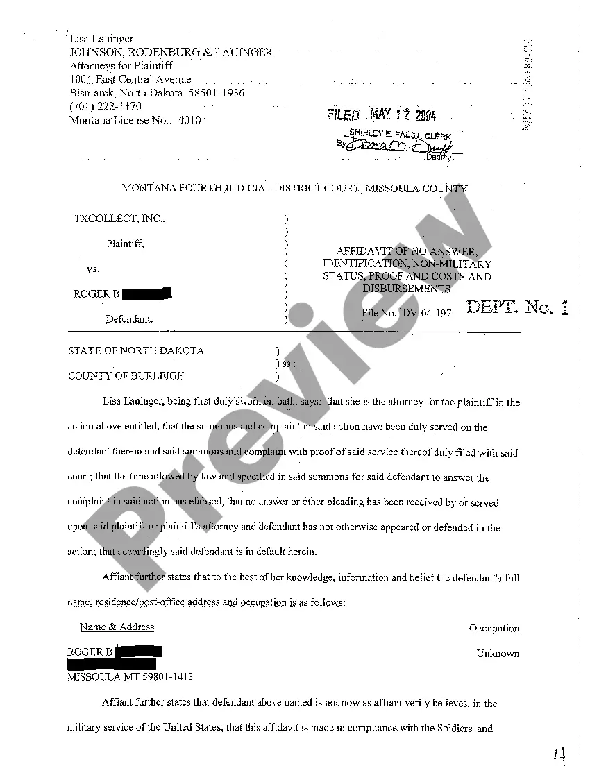 Preview A01 Complaint for Debt Collection Due to Default in Payments of Credit Extension