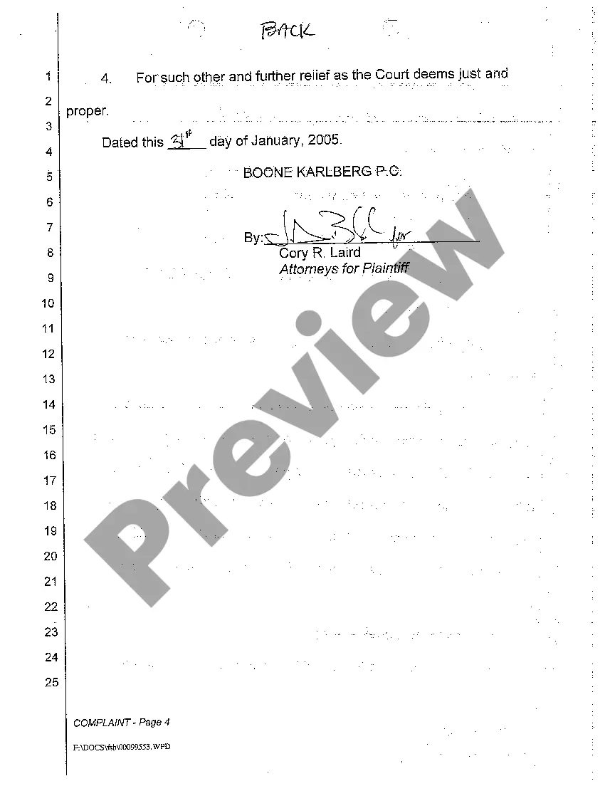 Get A01 Complaint for Breach of Promissory Note Preview A01 Complaint for Breach of Promissory Note