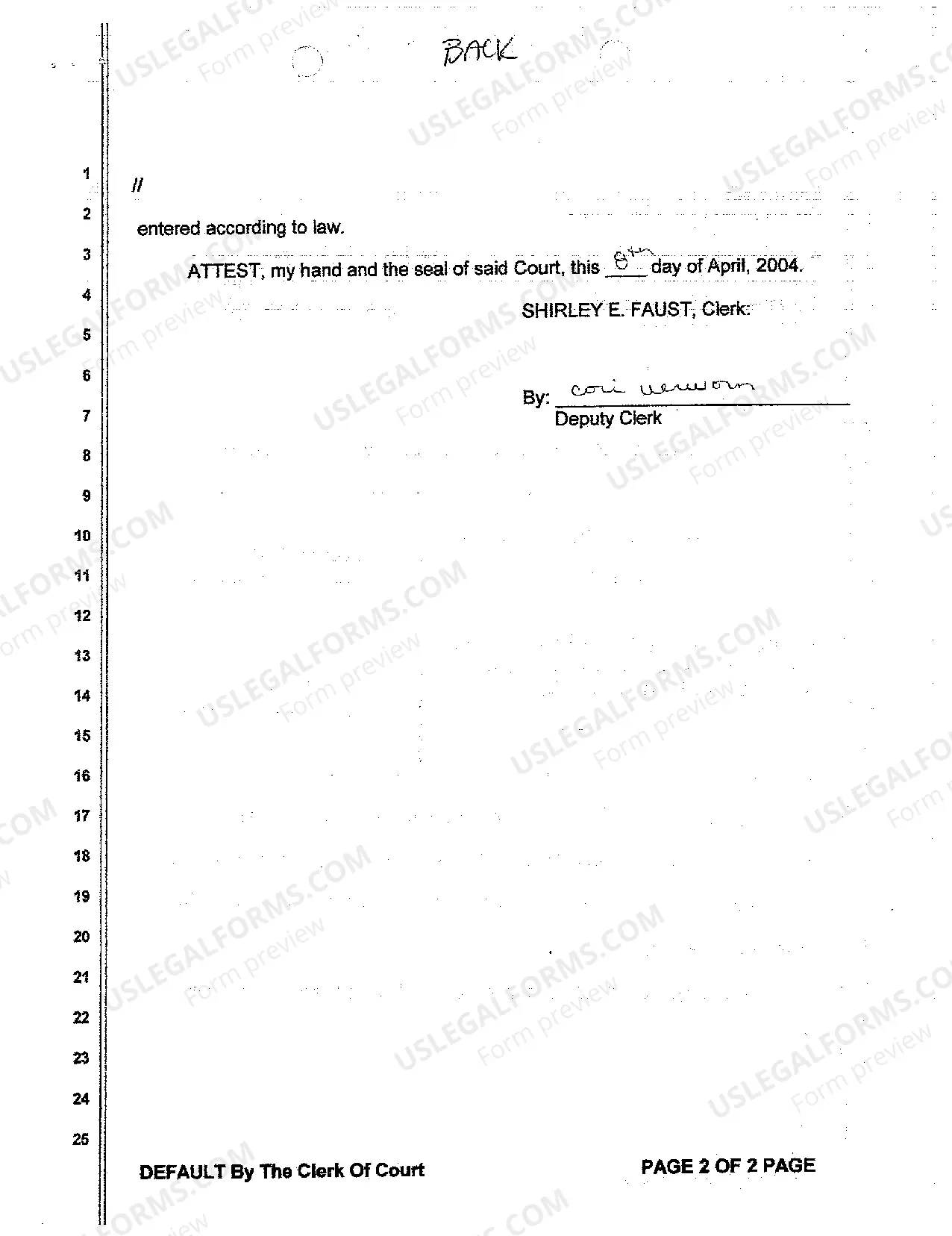 Preview A02 Default Judgment