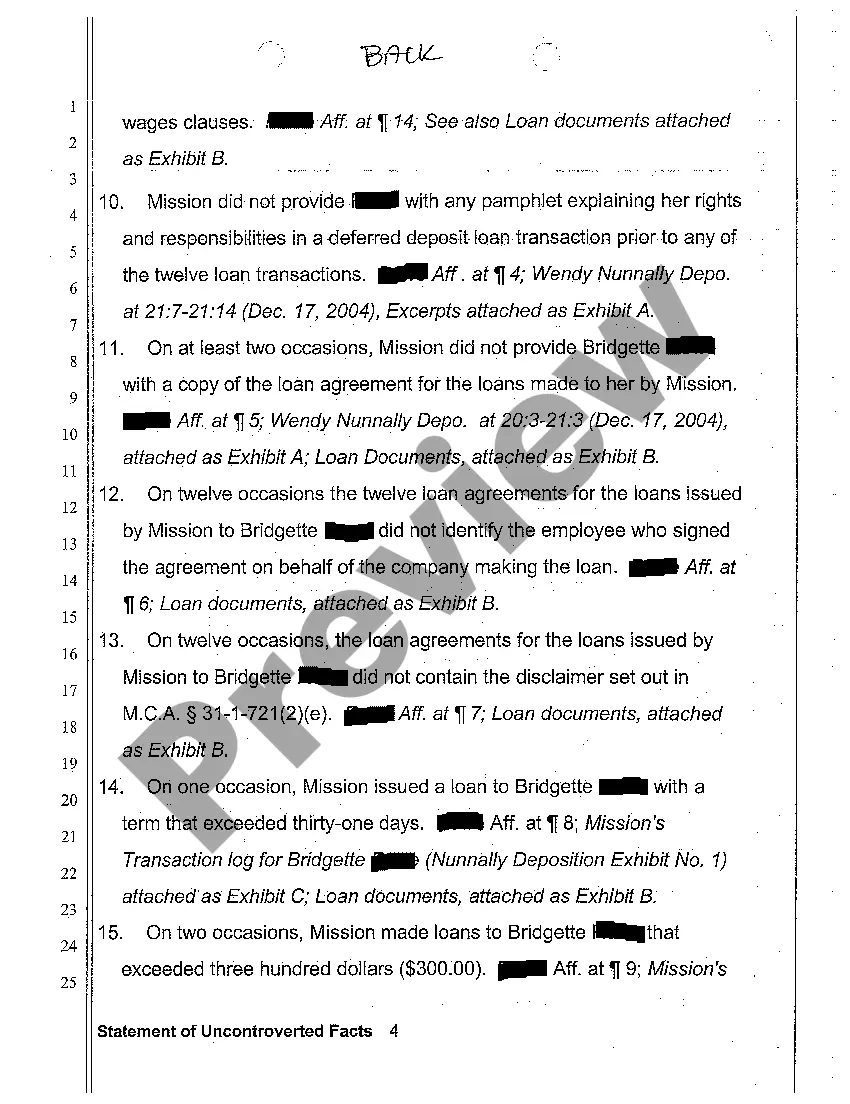 Preview A02 Statement of Uncontroverted Facts