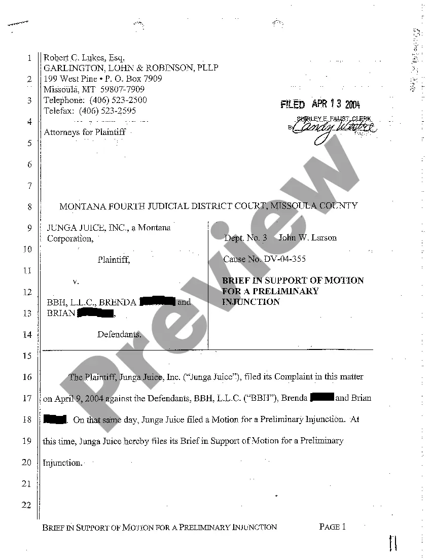 Preview A05 Motion for a Preliminary Injunction