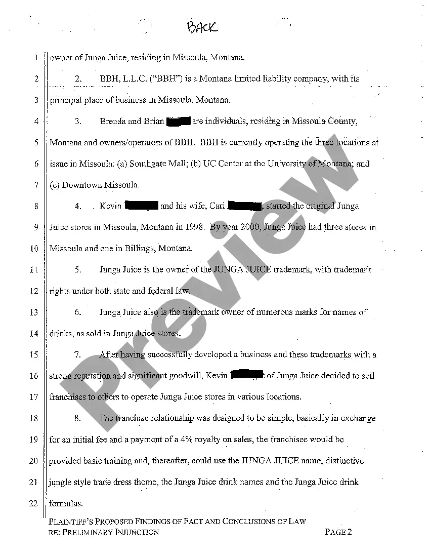 Preview A11 Plaintiffs Proposed Findings of Fact and Conclusions of Law