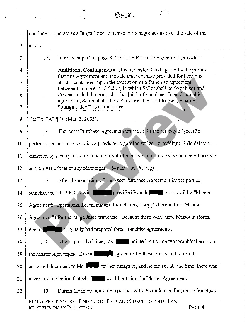 Preview A11 Plaintiffs Proposed Findings of Fact and Conclusions of Law