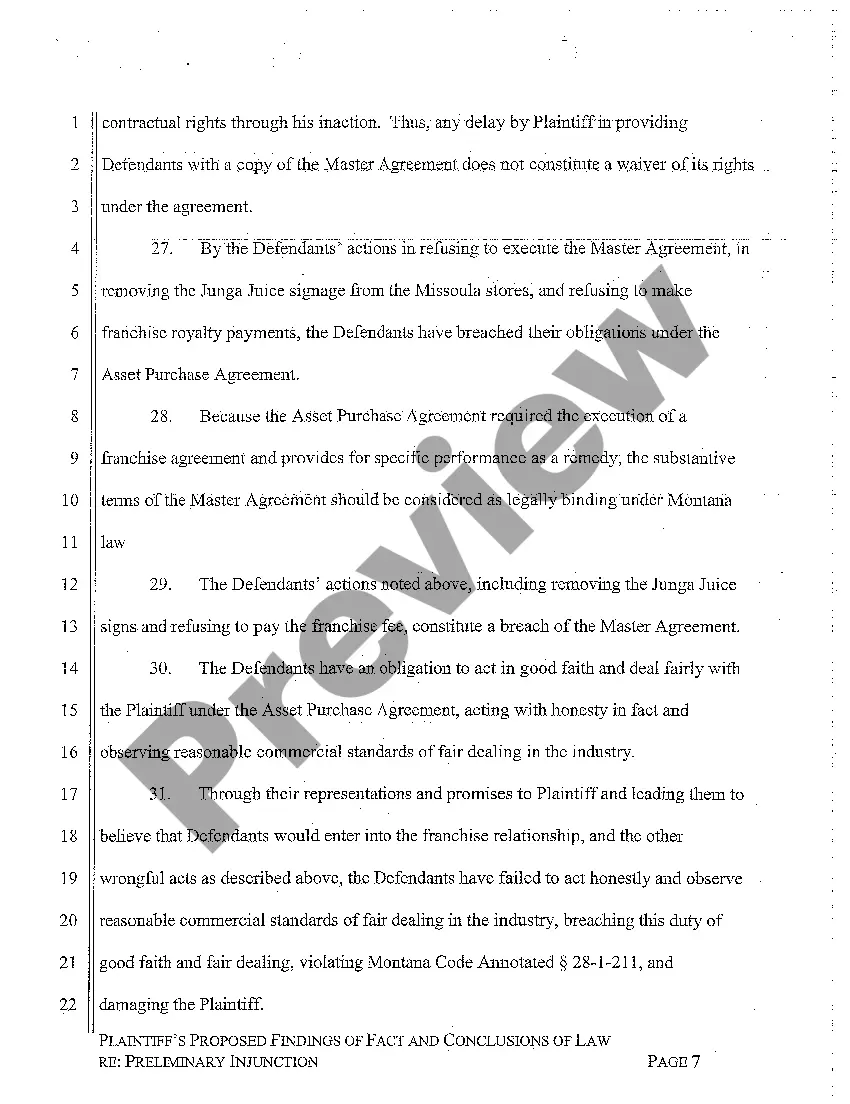 Preview A11 Plaintiffs Proposed Findings of Fact and Conclusions of Law