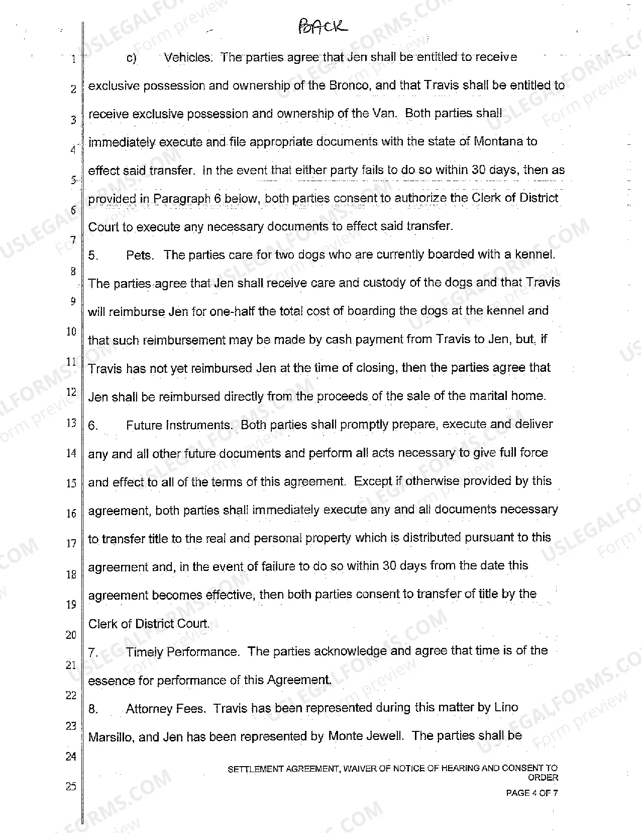 Preview A02 Settlement Agreement, Waiver of Notice of Hearing and Consent to Order