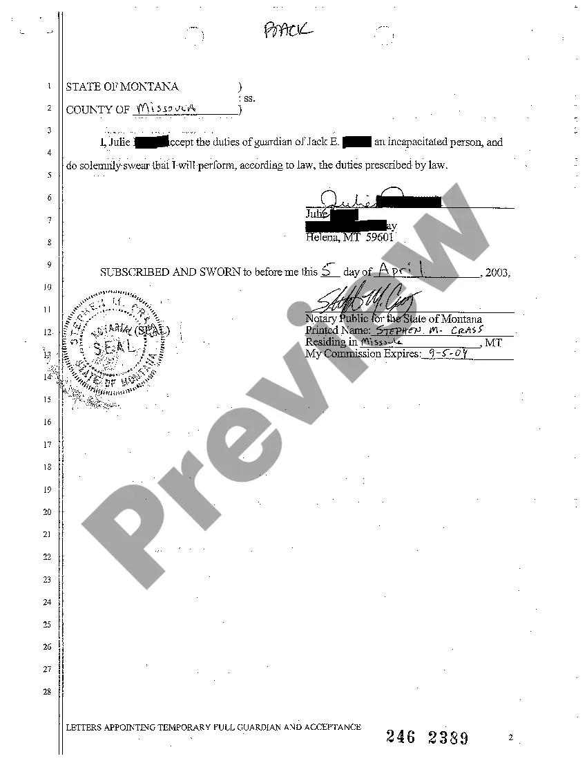 Preview A04 Letters Appointing Temporary Full Guardian and Acceptance