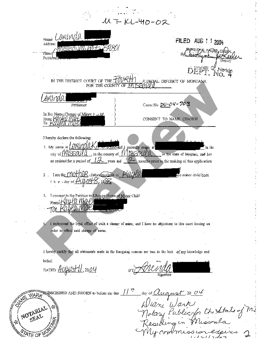 Preview A02 Consent to Name Change by Biological Mother