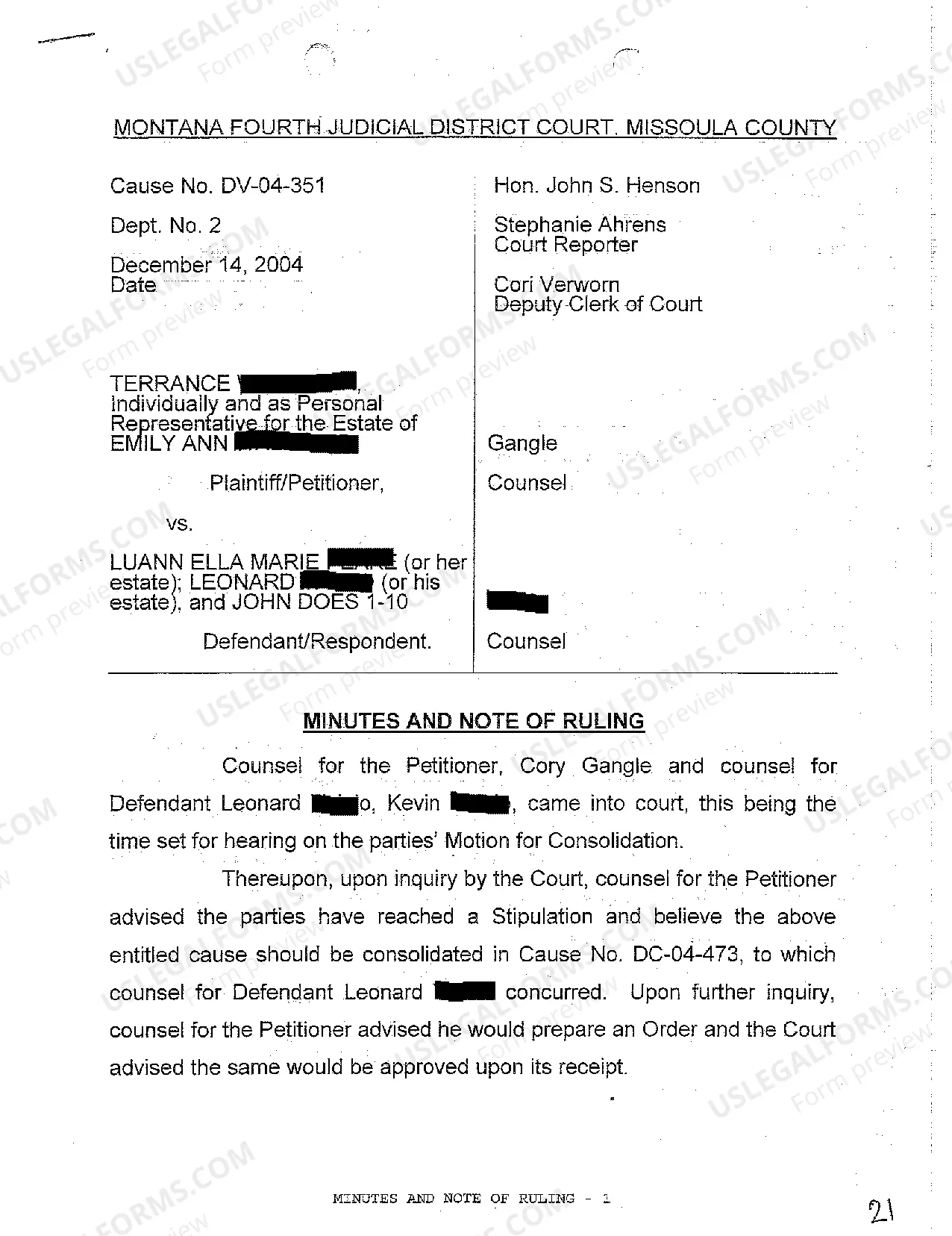 Preview A17 Notice of Hearing