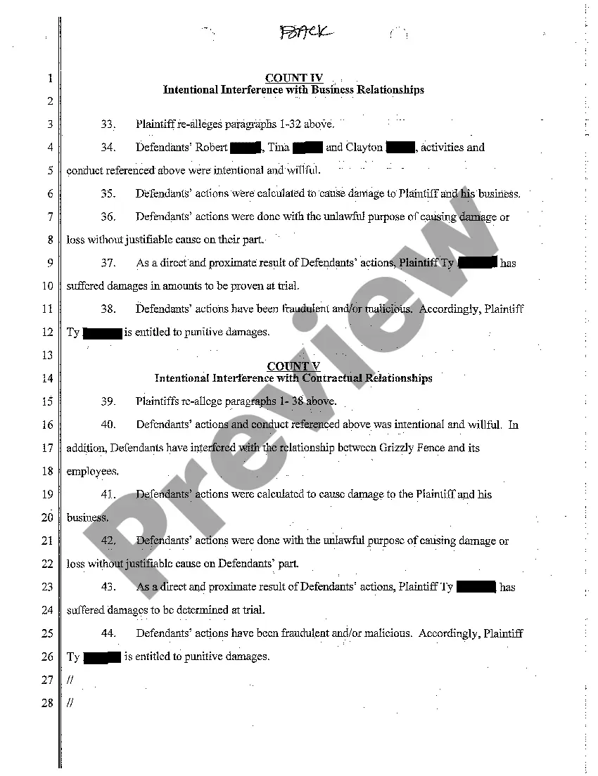 Preview A03 Amended Complaint regarding Corporate Dissolution and Fraud