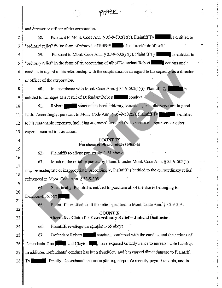 Preview A03 Amended Complaint regarding Corporate Dissolution and Fraud