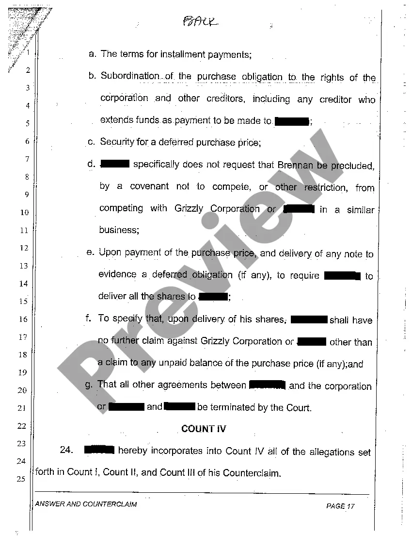 Preview A17 Answer and Counterclaim