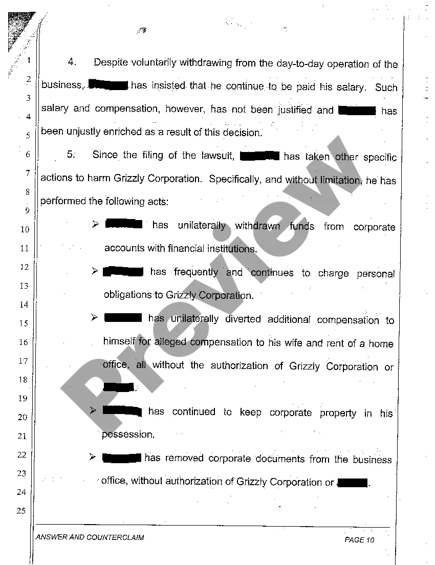 Preview A17 Answer and Counterclaim