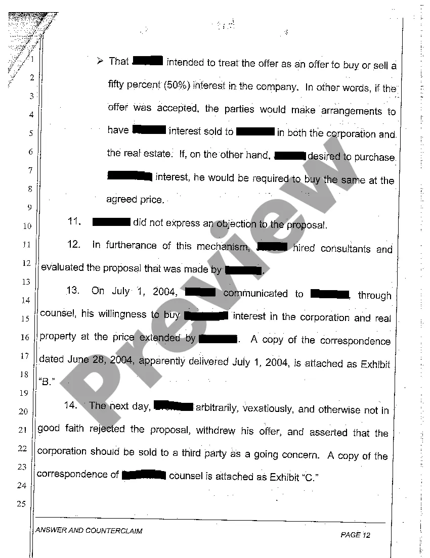 Preview A17 Answer and Counterclaim