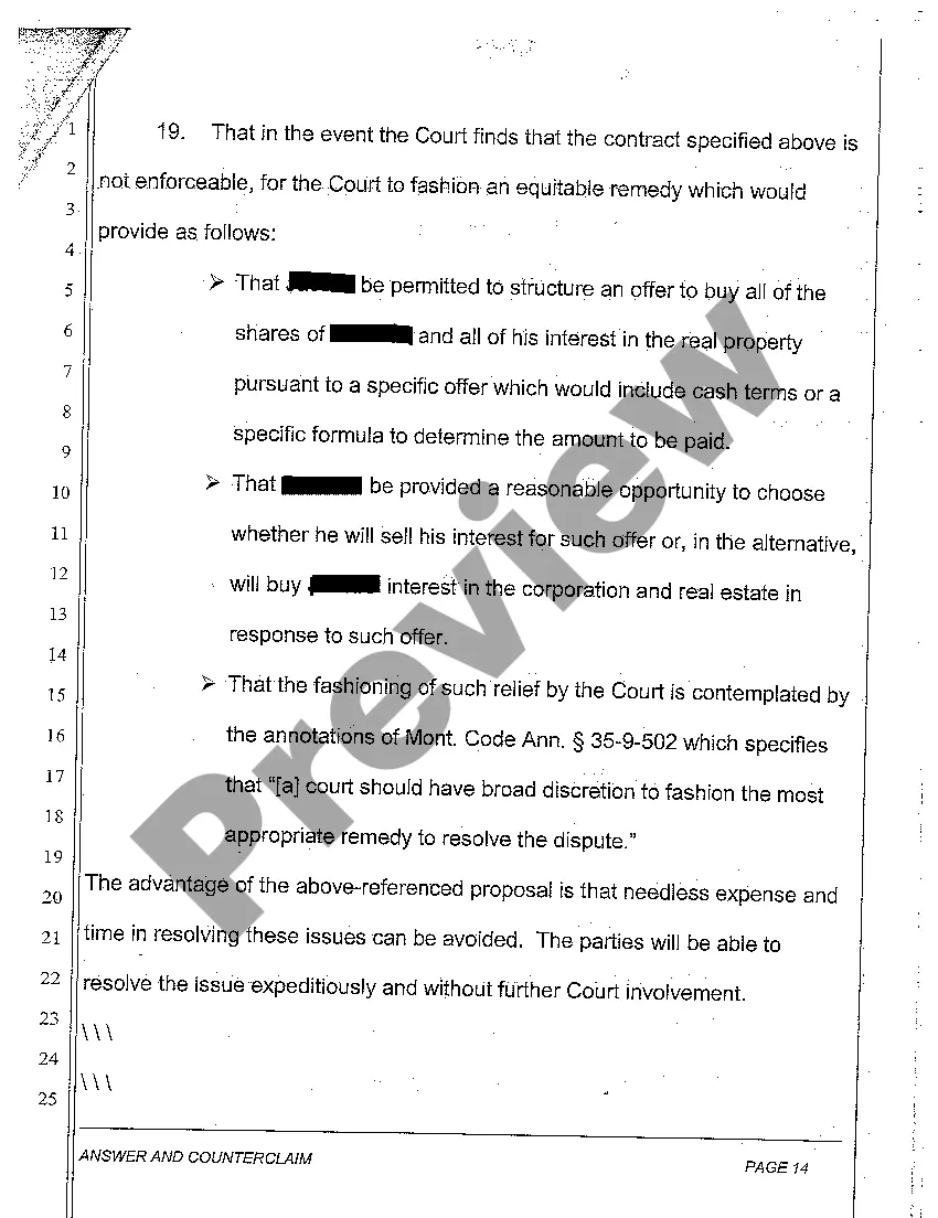 Preview A17 Answer and Counterclaim