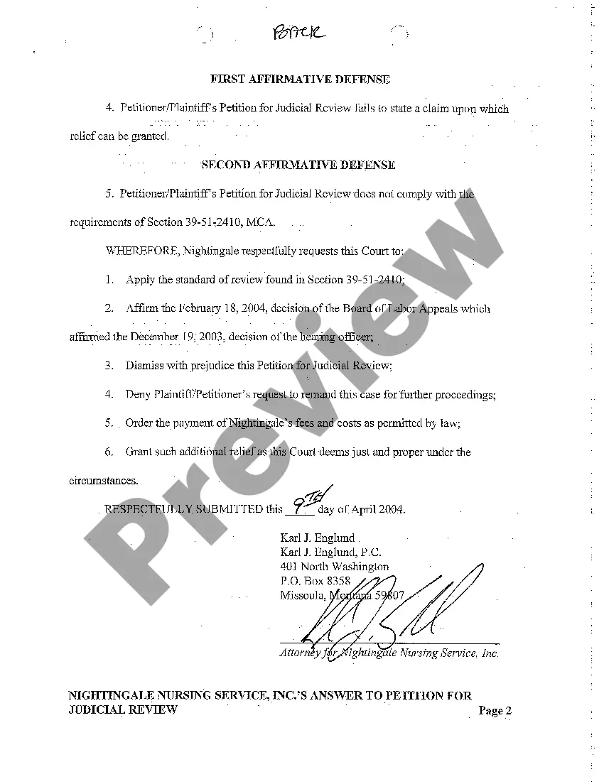 Preview A02 Answer to Petition for Judicial Review