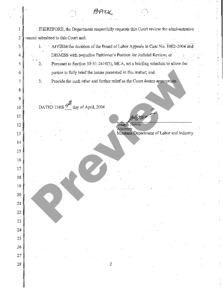 Preview A03 Answer of Respondents