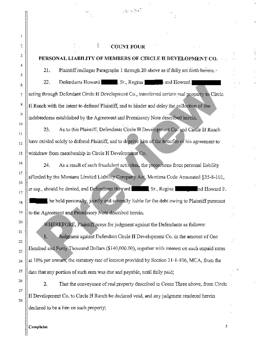 Preview A01 Complaint for Breach of Withdrawal Agreement