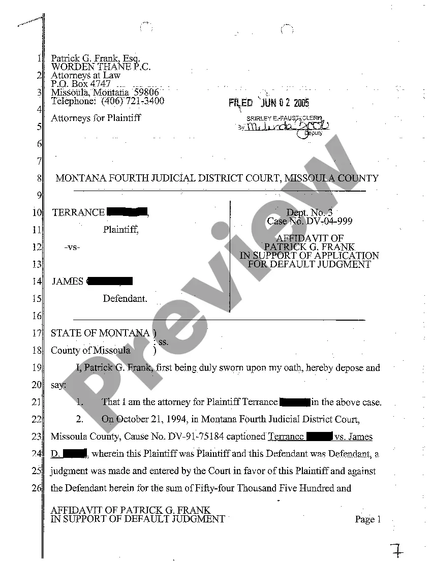 Preview A03 Application for Default Judgment