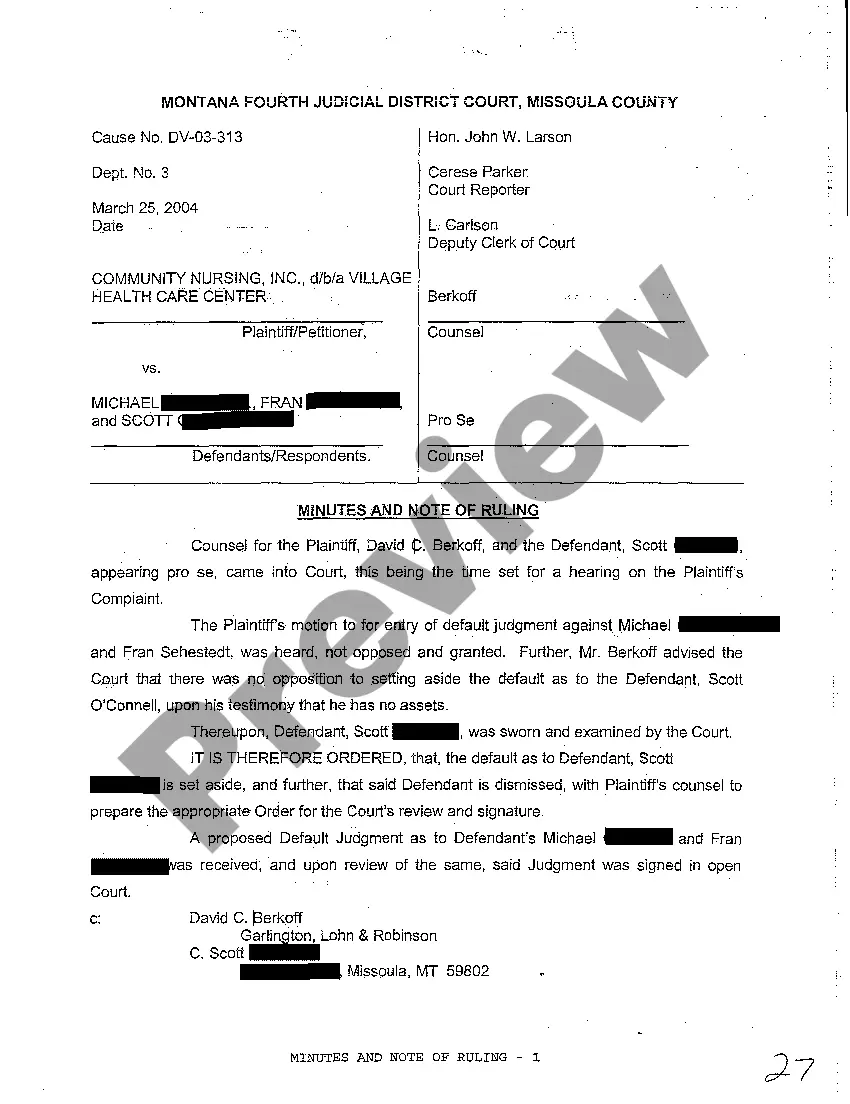 Preview A04 Motion to Set Aside Default and Request for Hearing