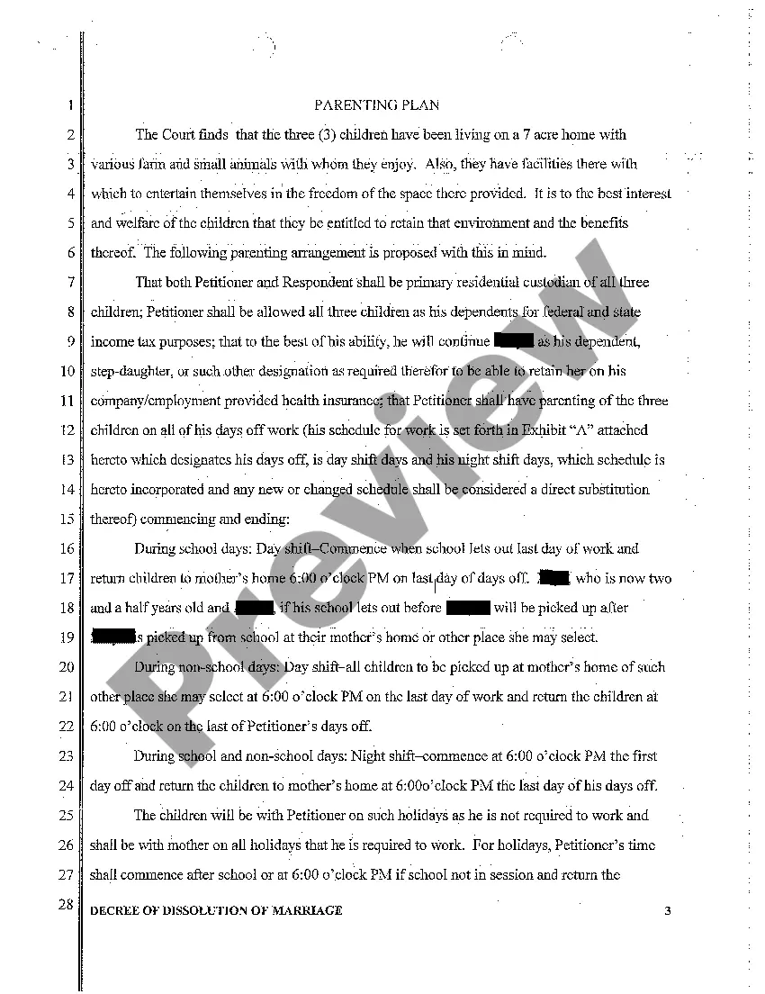 Preview A06 Decree of Dissolution of Marriage