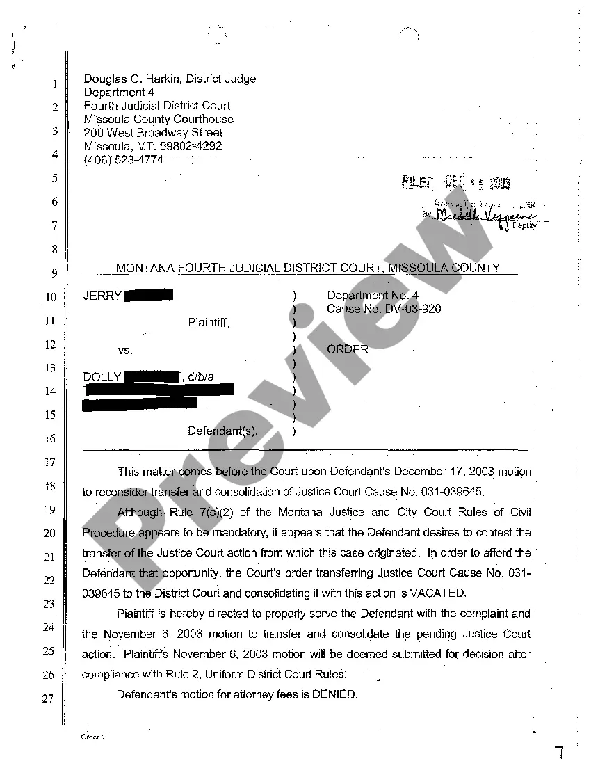 Get A03 Motion to Reconsider Transfer and Consolidation of Justice Court Preview A03 Motion to Reconsider Transfer and Consolidation of Justice Court