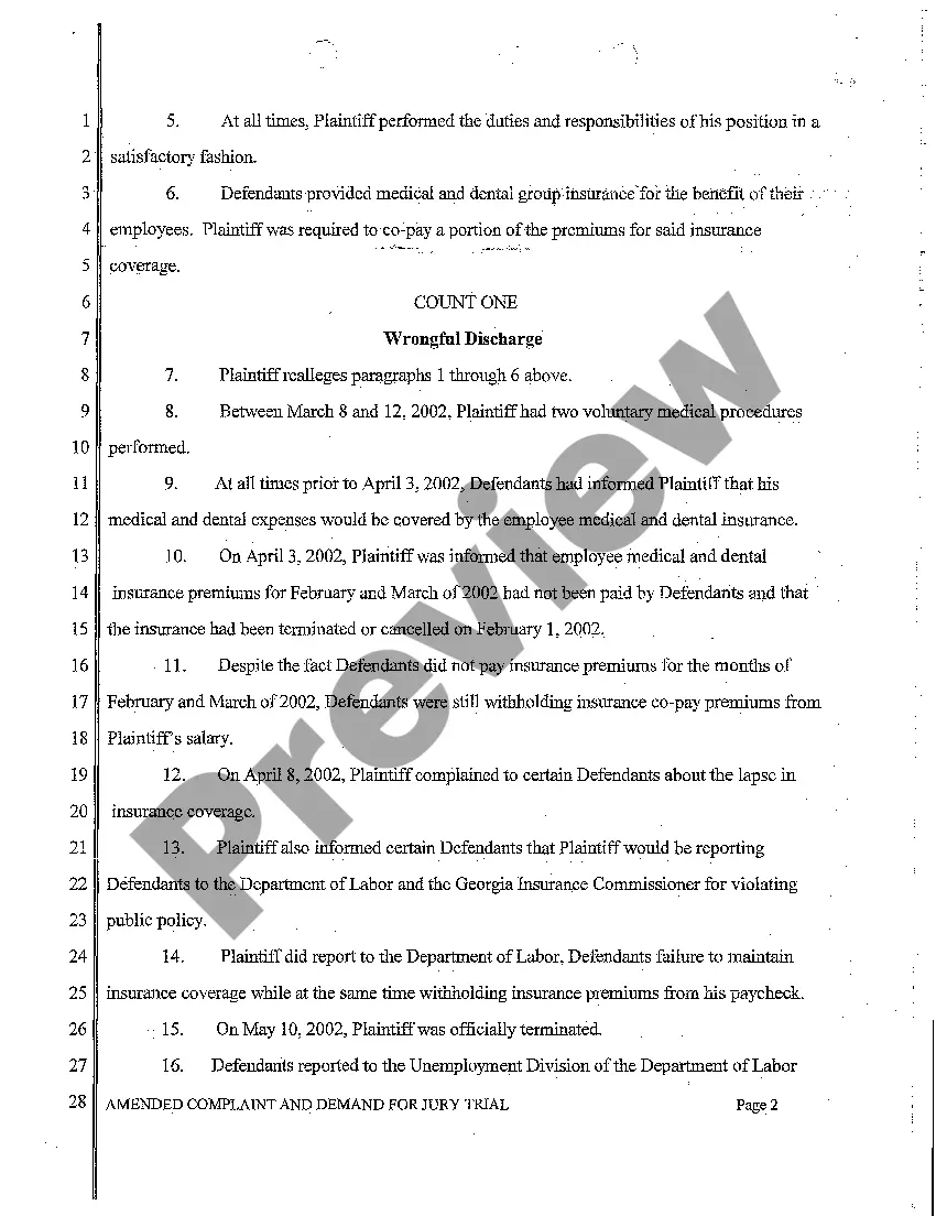 Get A02 Amended Complaint and Demand for Jury Trial Preview A02 Amended Complaint and Demand for Jury Trial