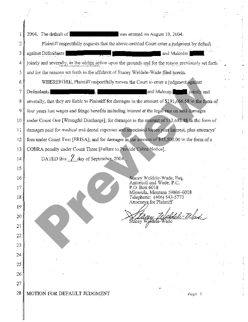 Preview A07 Amended Motion for Default Judgment and Supporting Brief