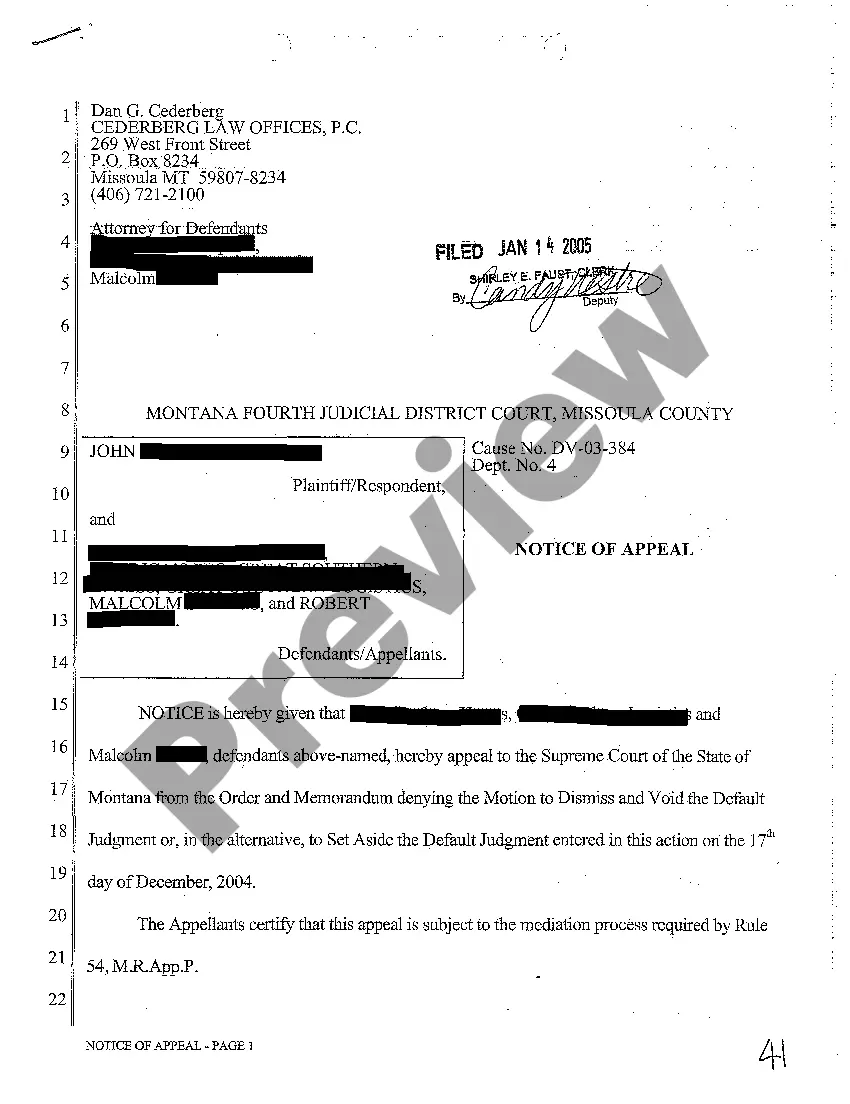 Preview A13 Notice of Entry of Judgment