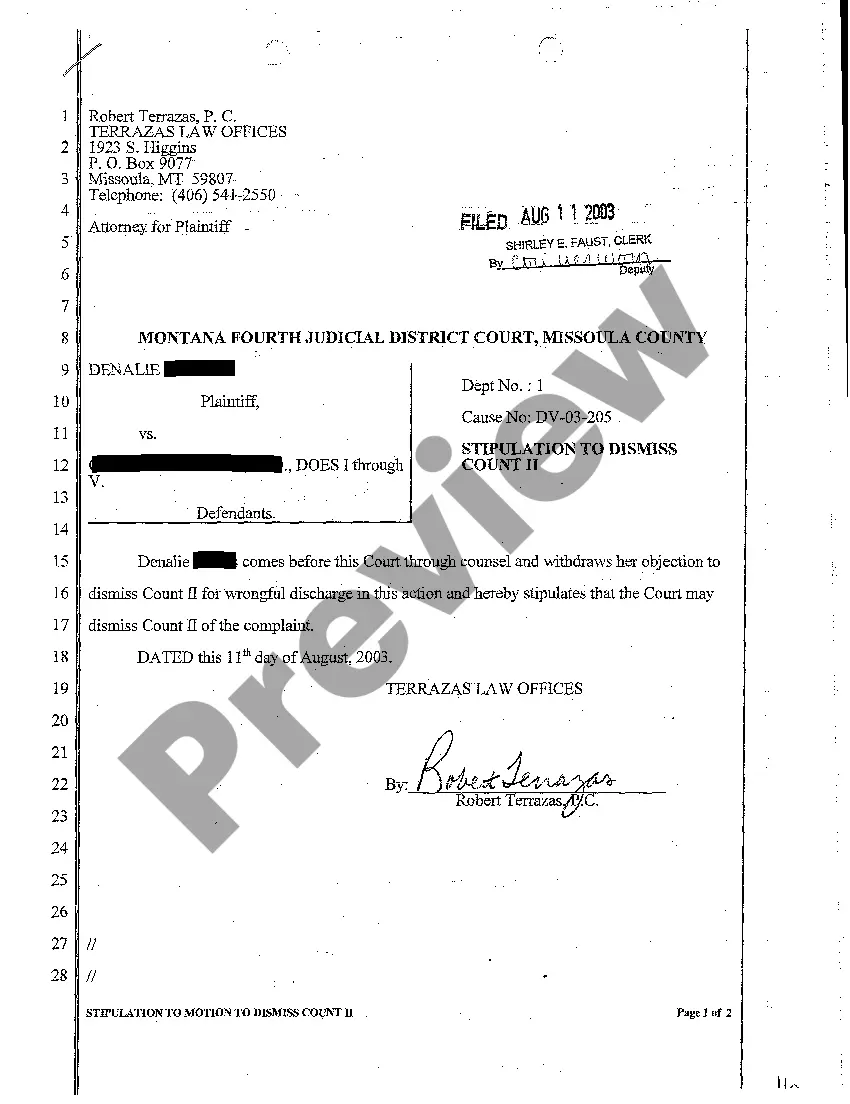 Preview A05 Response to Defendant's Motion to Dismiss Count II and for Order to Arbitrate