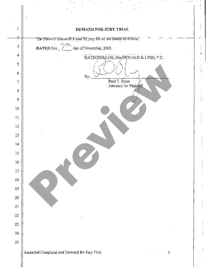 Get A02 Amended Complaint and Demand for Jury Trial Preview A02 Amended Complaint and Demand for Jury Trial