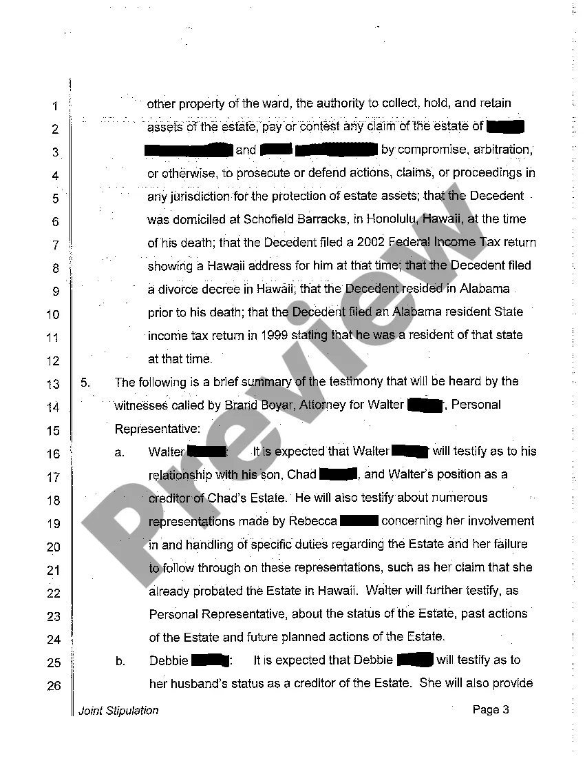 Get A15 Joint Stipulation Preview A15 Joint Stipulation